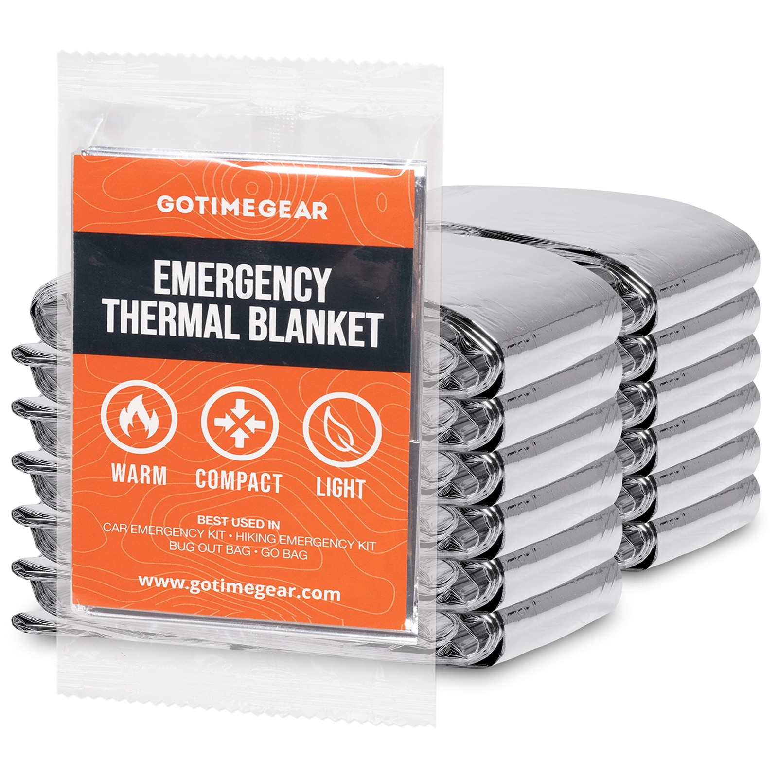 Emergency Blankets for Survival (12 Pack), Mylar Emergency Survival Gear for …
