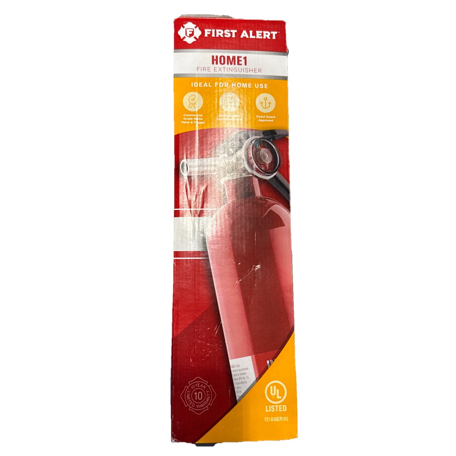 First Alert Home1 1-A:10-B:C Rechargeable Home Fire Extinguisher 2.5lbs NEW