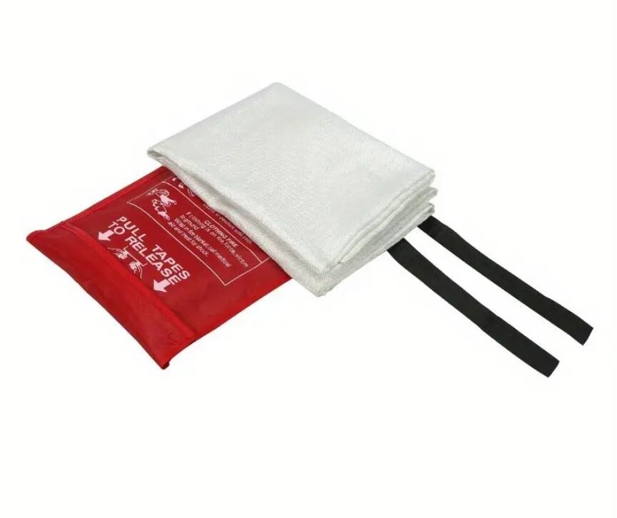 FIRE PREVENTION BUNDLE Fiberglass Fire Blanket Pet Alert & Extinquisher Stickers