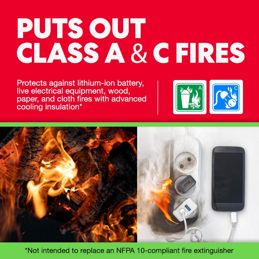 Lithium-Ion Fire Extinguishing Gel 3-Pack – Battery Fire Suppression Gel for Ele