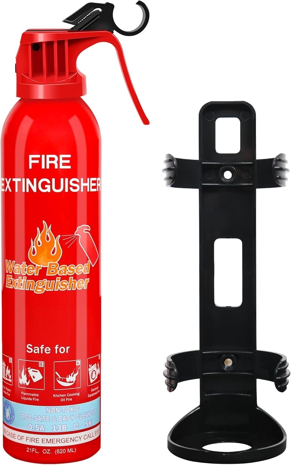 Fire Extinguishers for Home with Mount, 1 Pack Upgraded 8-in-1 Portable Fire …