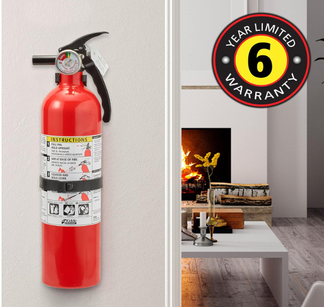 Kidde 2-Pack Fire Extinguisher 1-A:10-B:C Dry Chemical Red with Mounting Bracket