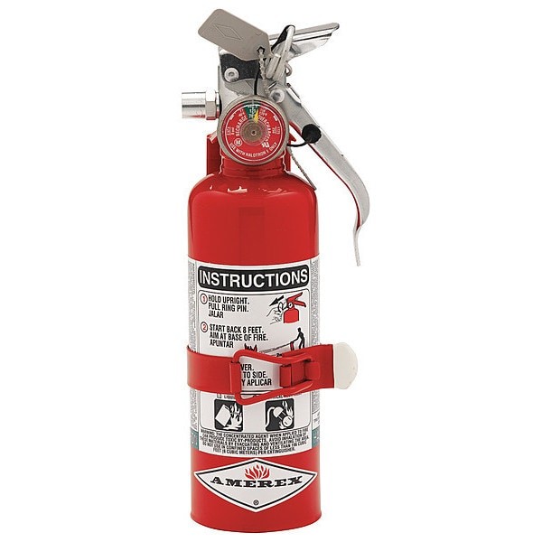 Amerex B385ts Fire Extinguisher, 2.5 Lb Capacity, Class Bc , Ul Rating2b:C