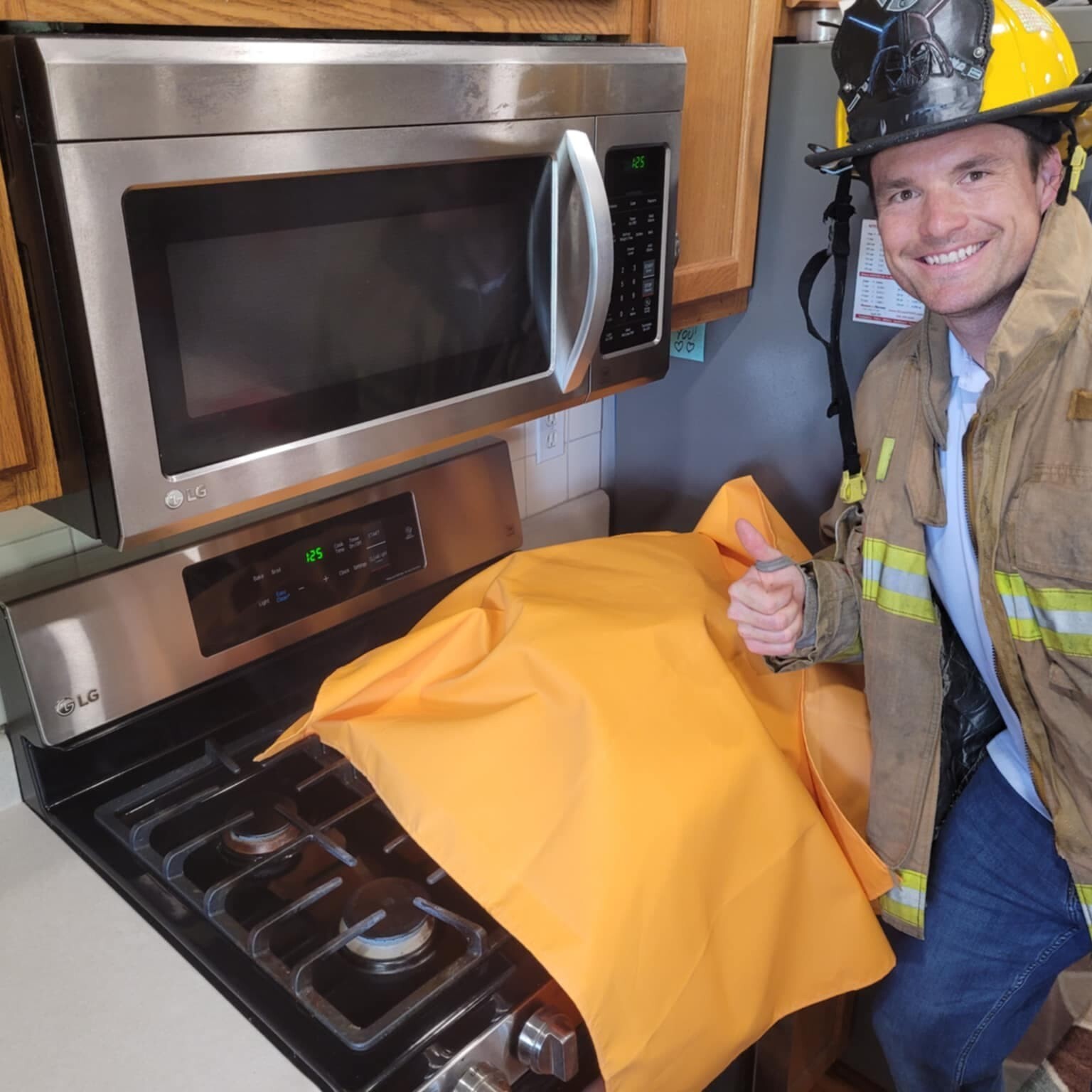 PRO FIRE BLANKET – Firefighter owned Better Design HIGH TEMP SILICONE REUSEABLE