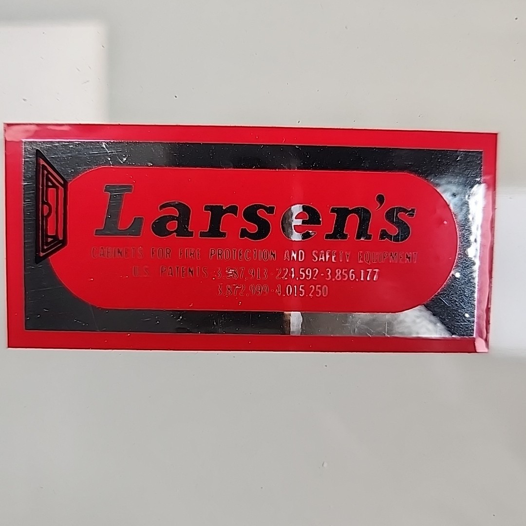 Larsens Manufacturing Fire Extinguisher Semi Recessed Fire Rated Cabinet