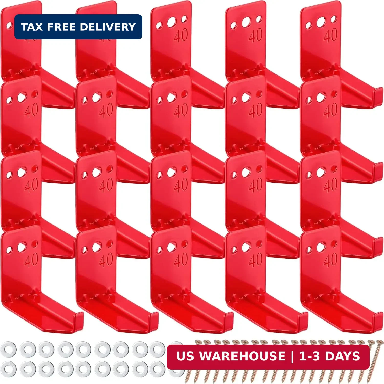 Queekay 20 Pack Fire Extinguisher Mount Universal Bracket 5 to 40 lb Fire Exting