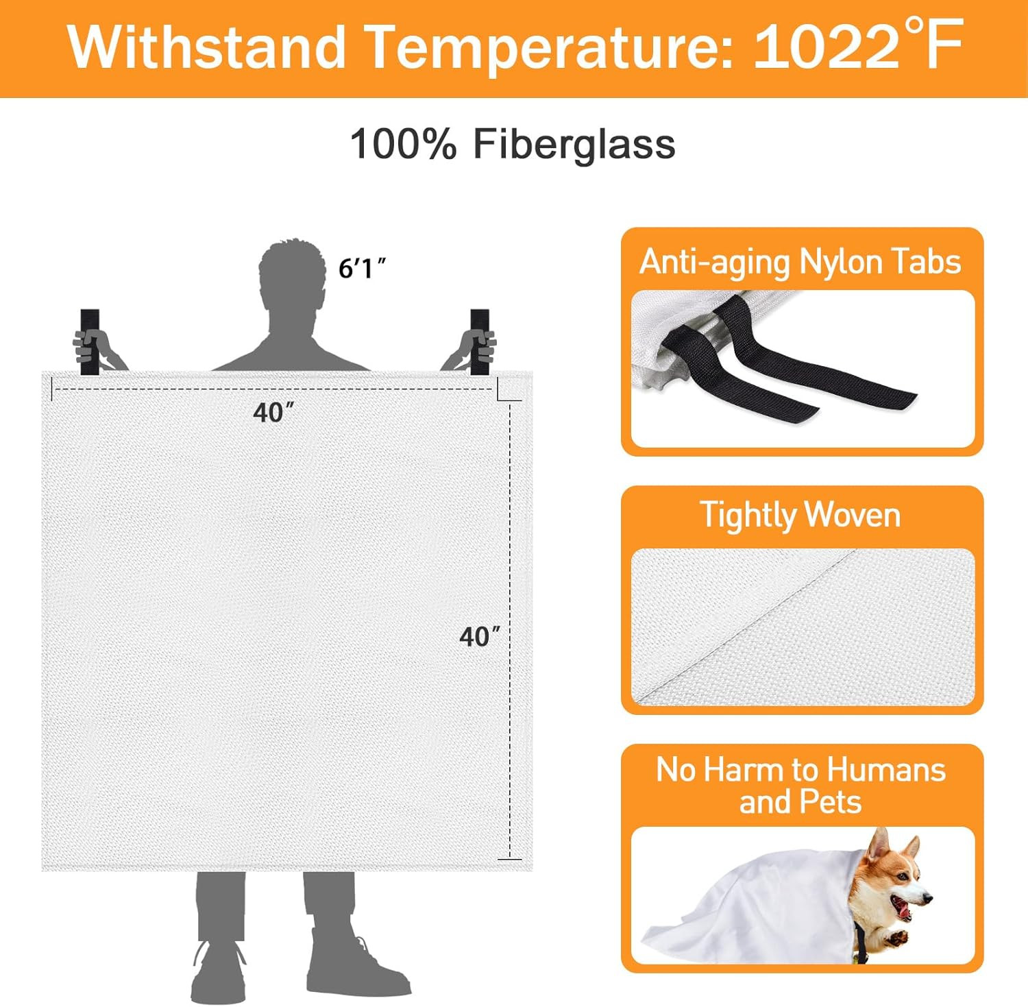 Fire Blanket for Home Kitchen Camping 12 Pack Emergency Fire Blanket Fire Resist
