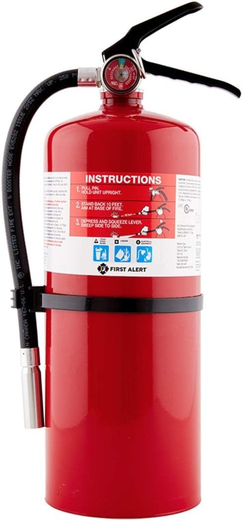 12- Limited Rechargeable Fire Extinguisher, Rated Safety Solution in Red
