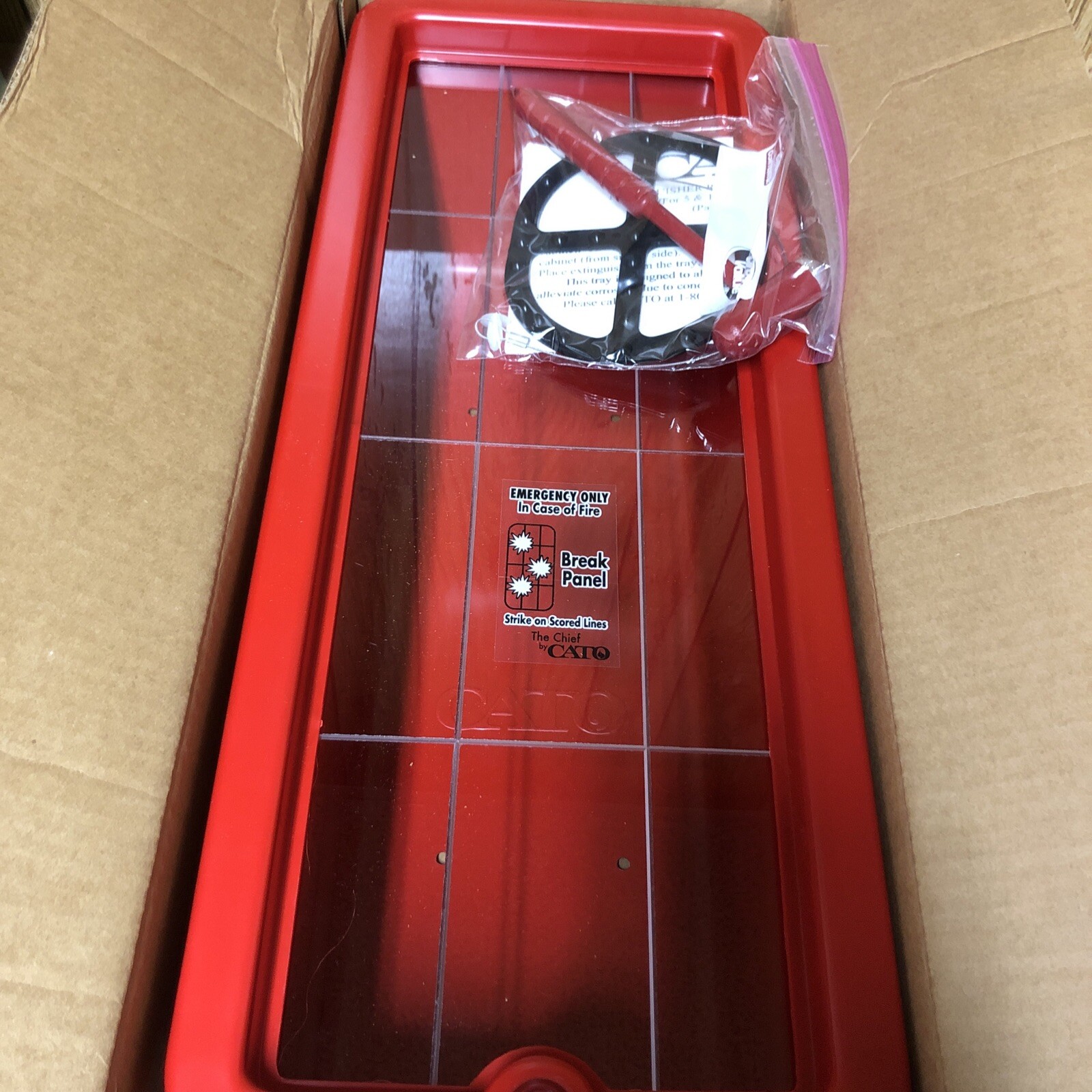 Cato 105-10 Rrc-H Fire Extinguisher Cabinet, Surface Mount, 23 1/4 In Height New
