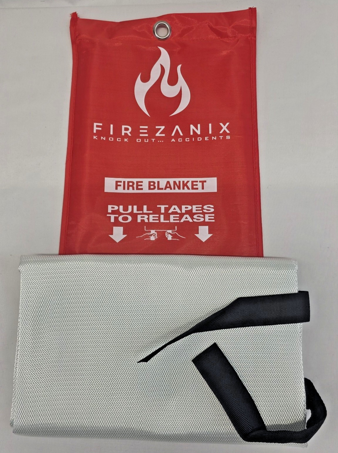 Firezanix Fire Blanket 1m x 1m EN1869 Emergency Fiberglass Safety Blanket NEW