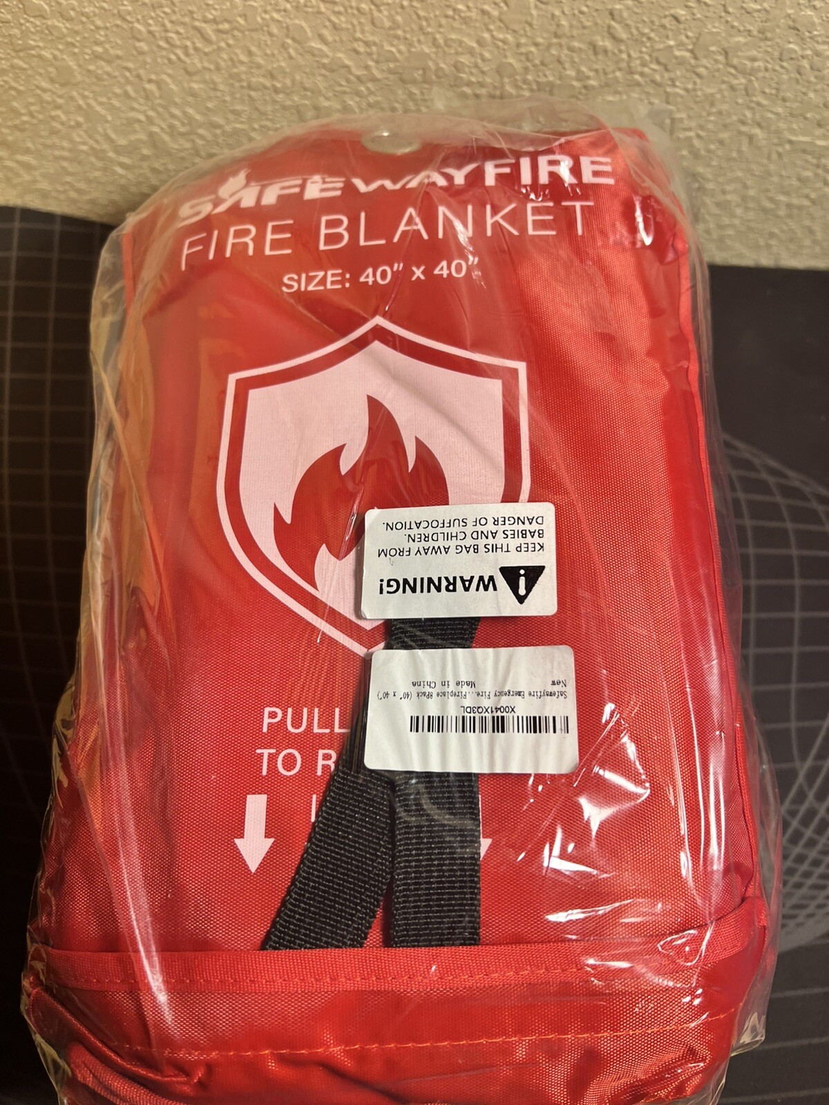 Safeway Emergency Fire Blanket. 40″x40″. 8 Pack