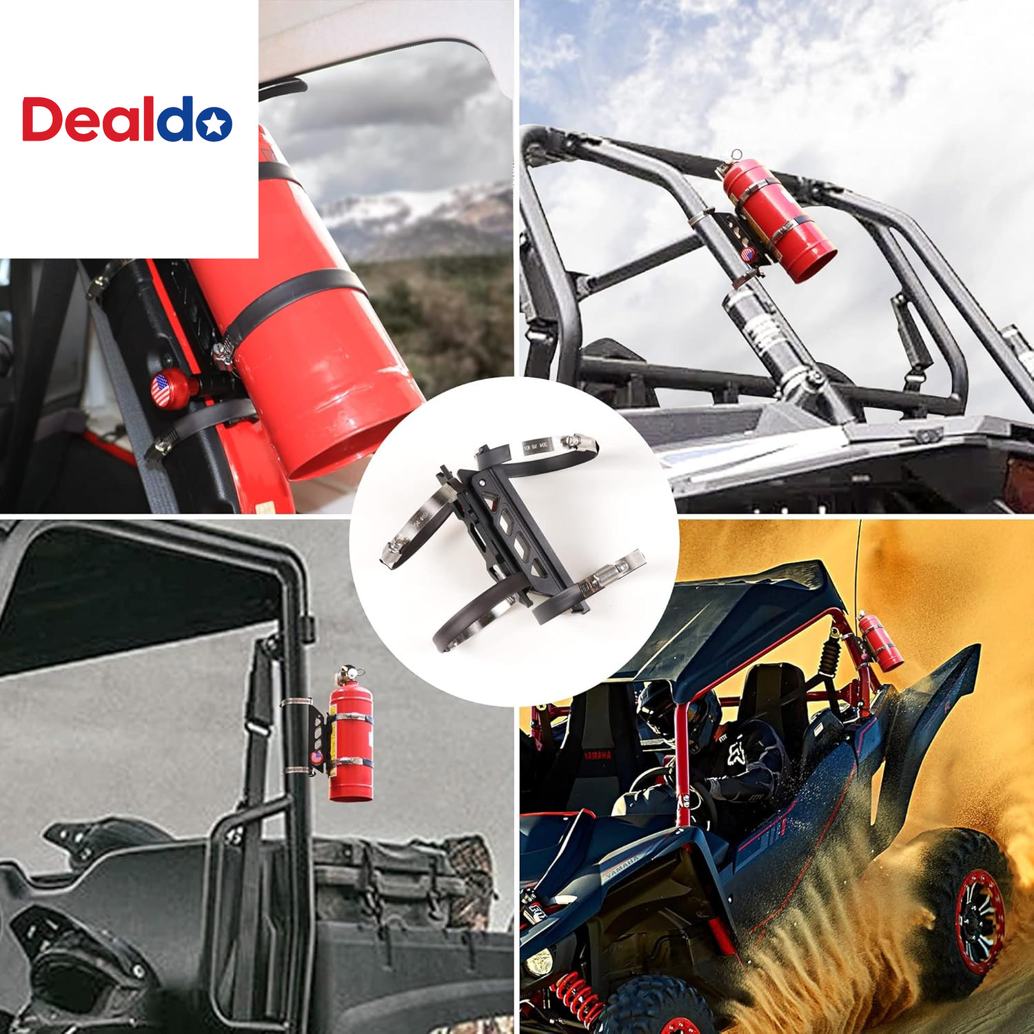 Quick Release Fire Extinguisher Mount Brackets Holder for Jeep Wrangler UTV Pola