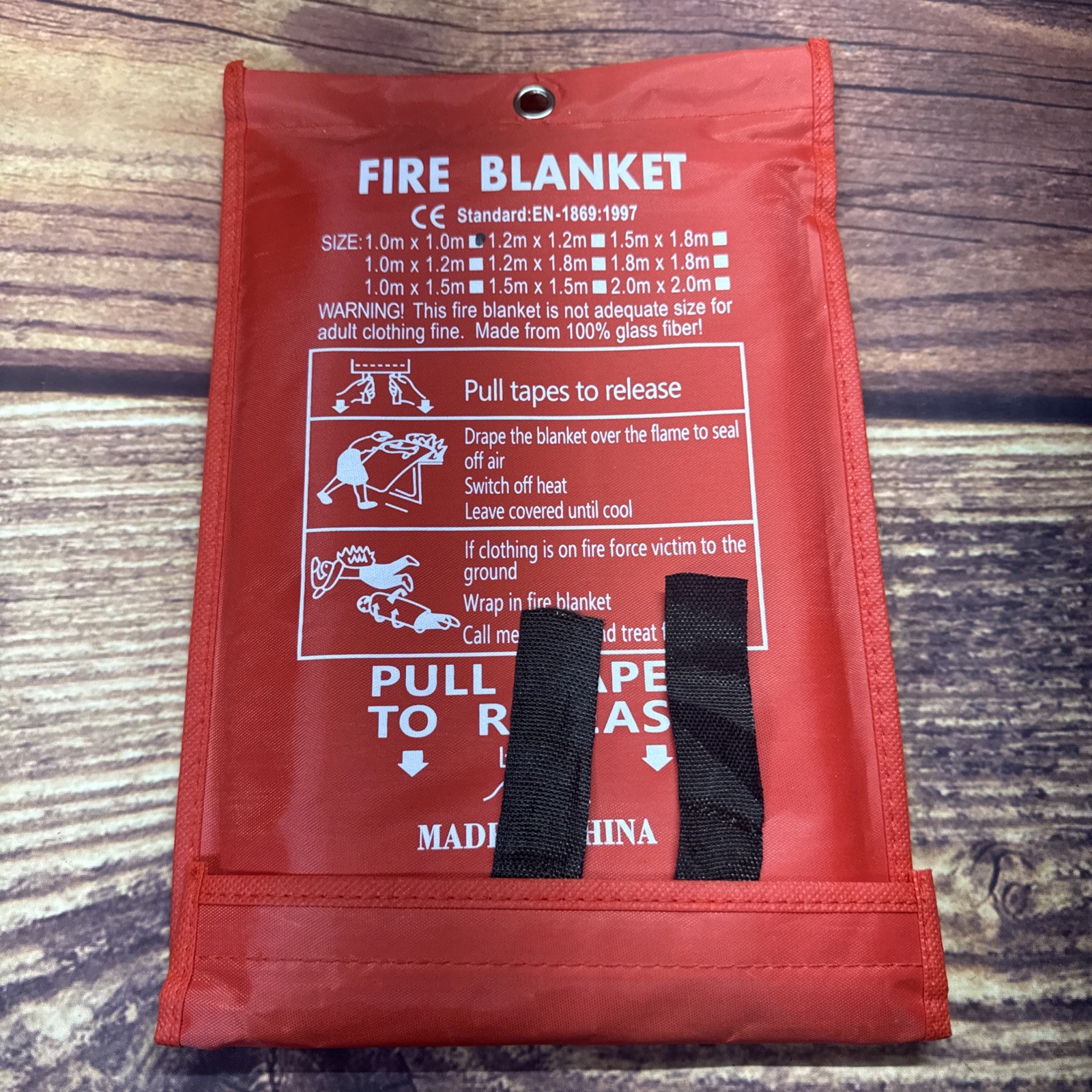 3 PACK FIRE BLANKET Fiberglass Emergency Home Retardant 39”x39” Brand New