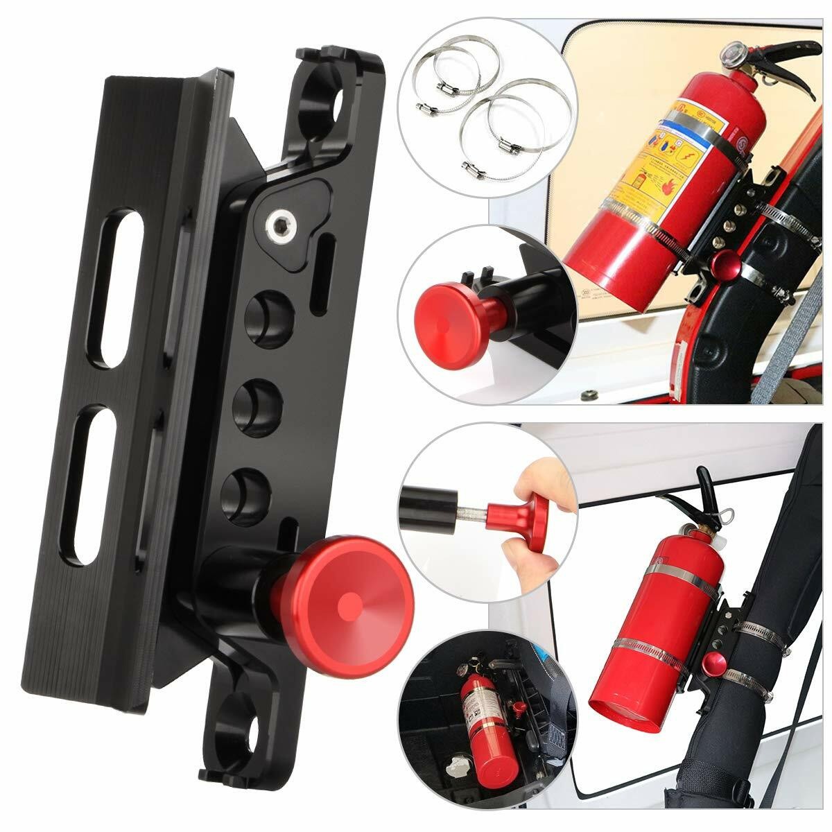 Adjustable Universal Car Fire Extinguisher Mounting Bracket Holder For UTV Jeep