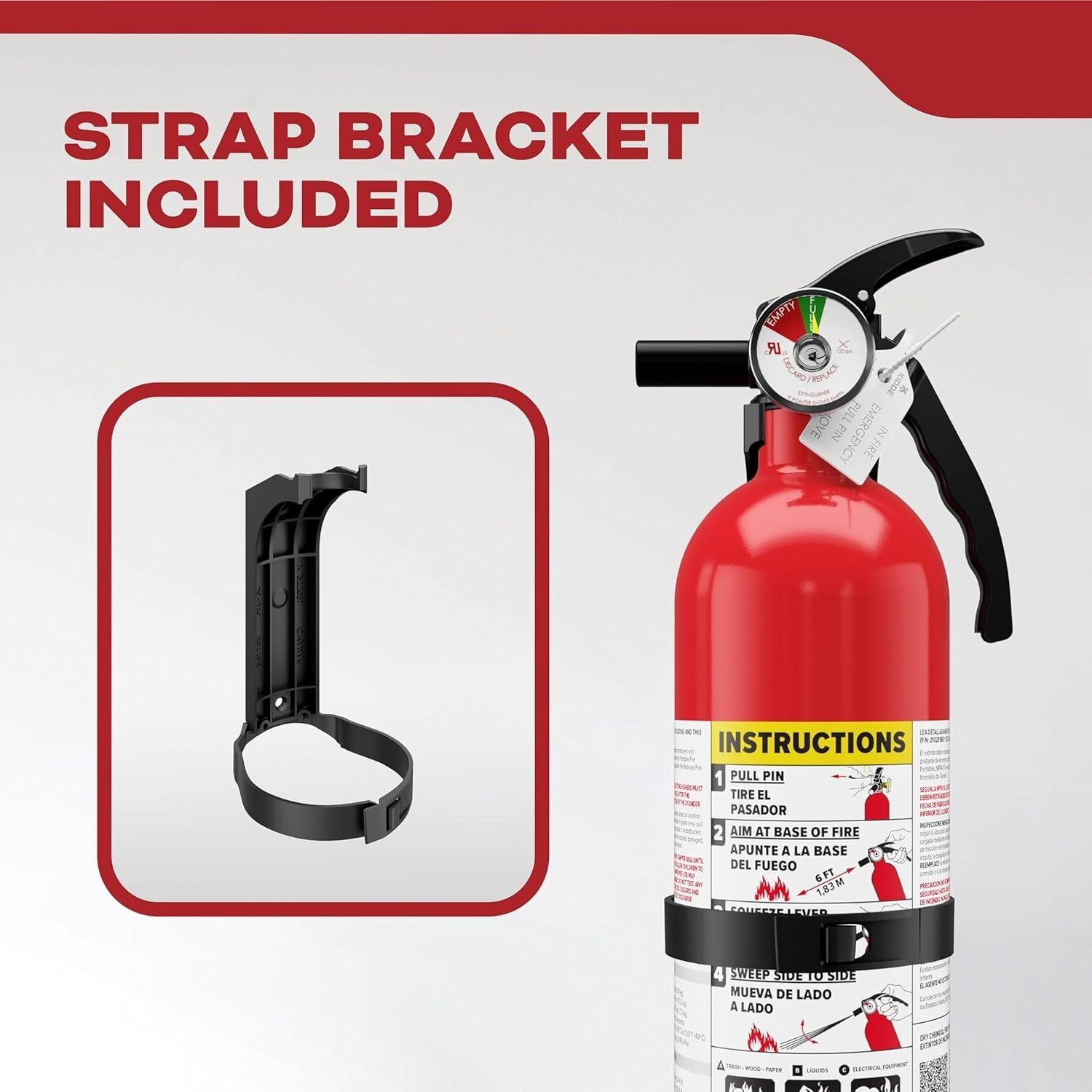 FA110G, Multi Purpose Fire Extinguisher for Home Office Dorm Residential 1A10BC