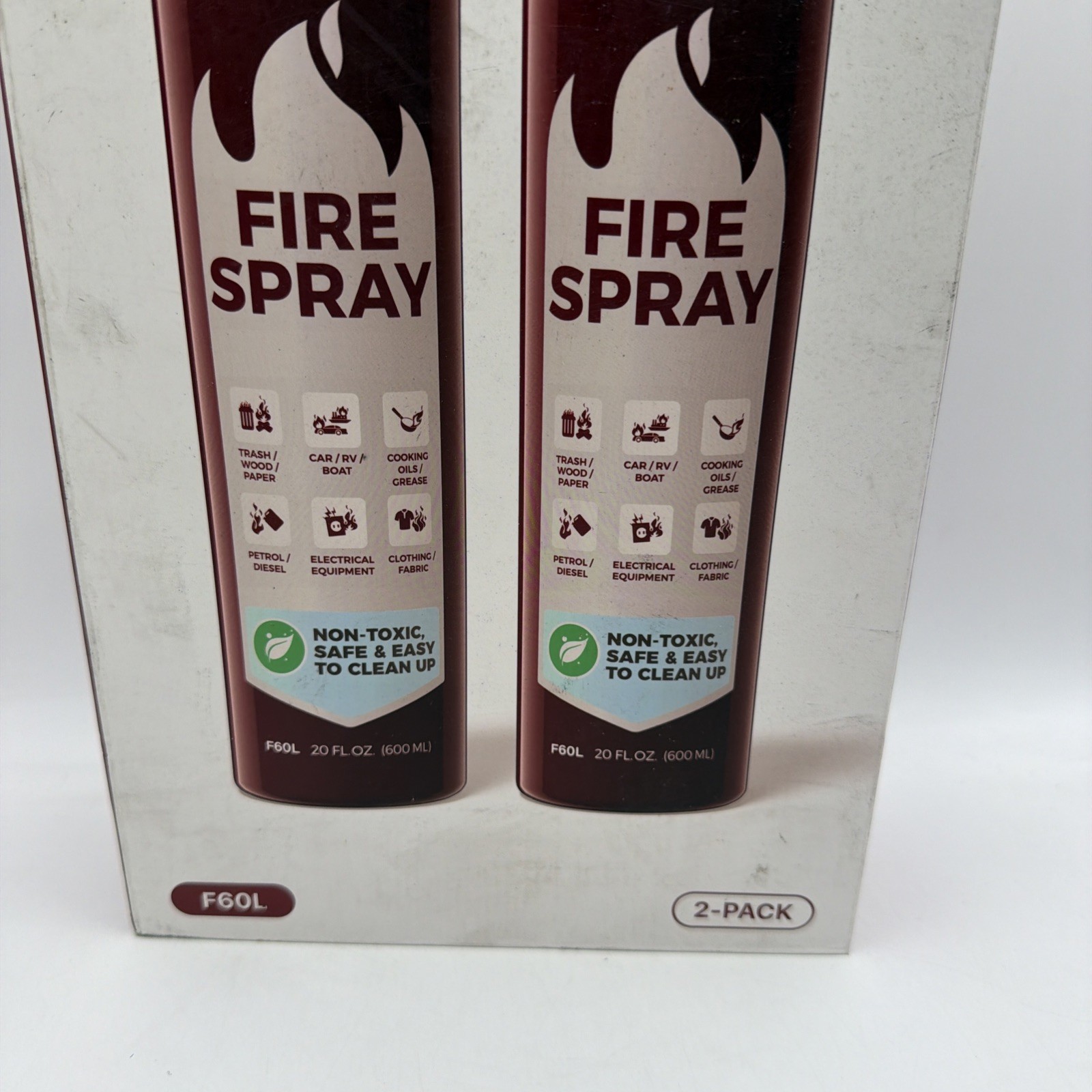Plemo Fire Spray F60L 20 Fl Oz 600ml 2 Units Non Toxic Fire Extinguisher