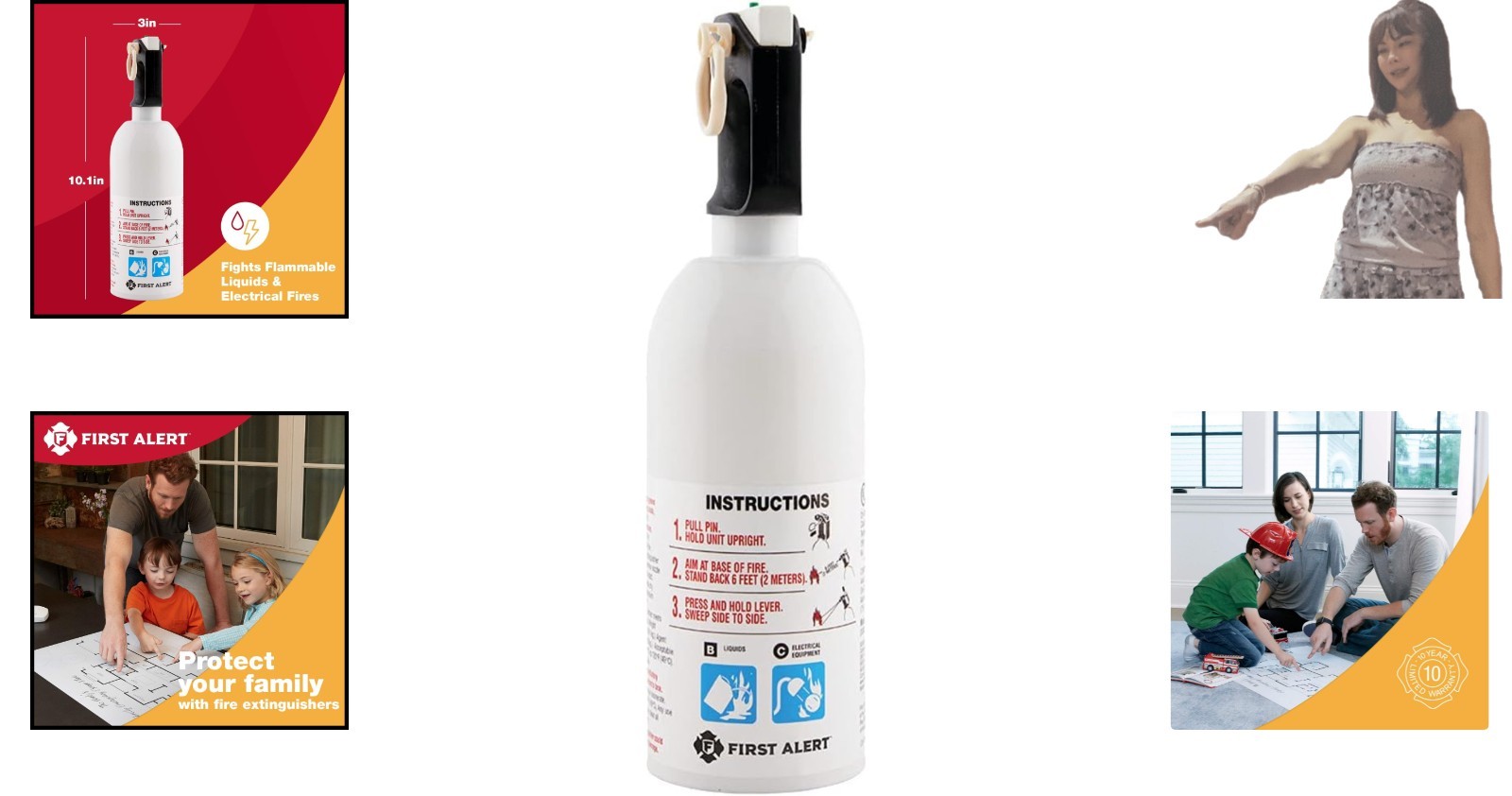 Durable KITCHEN5 5-B:C Fire Extinguisher – Safe and Stylish Kitchen Solution