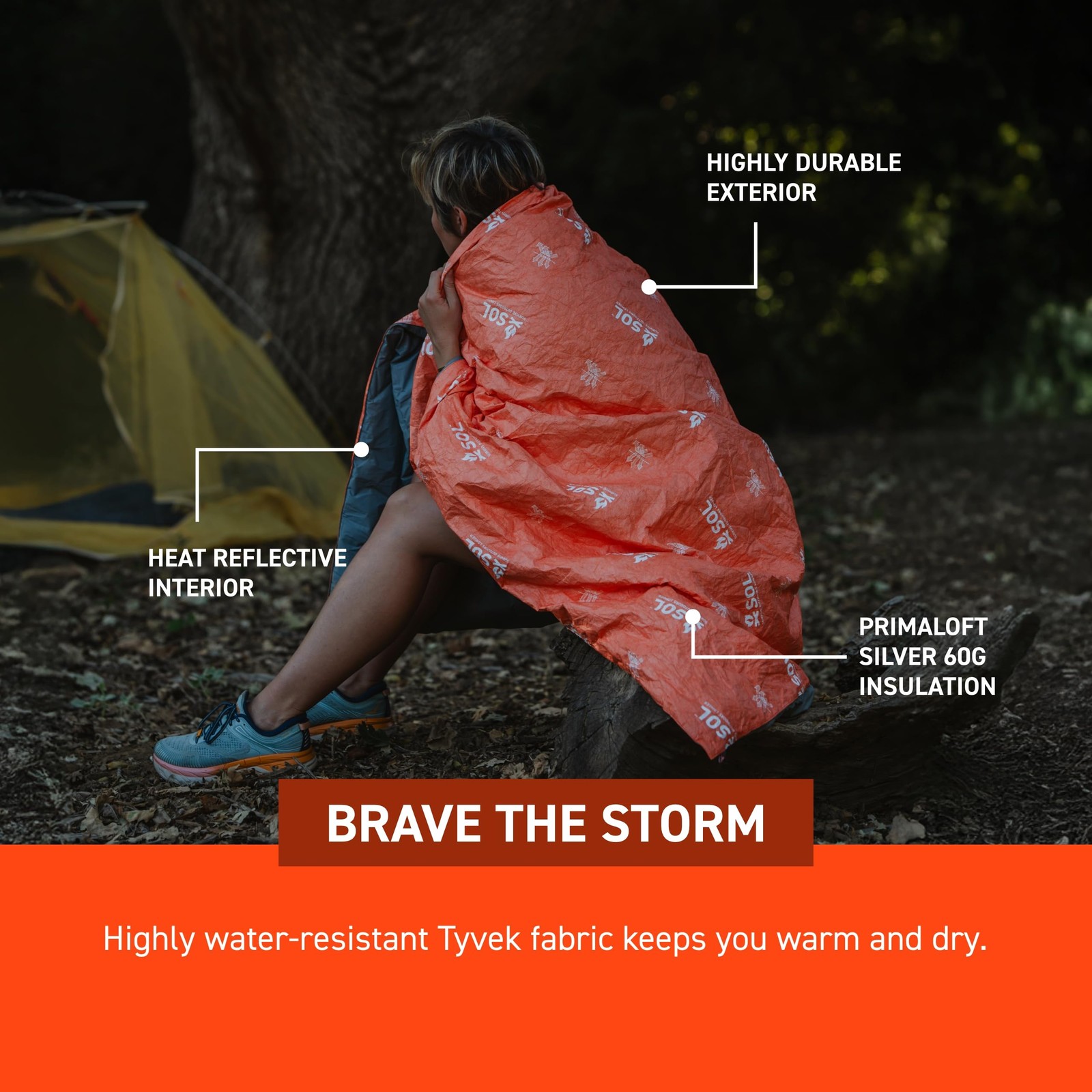 S.O.L. Survive Outdoors Longer SOL Escape Insulated Blanket – Primaloft Adven…