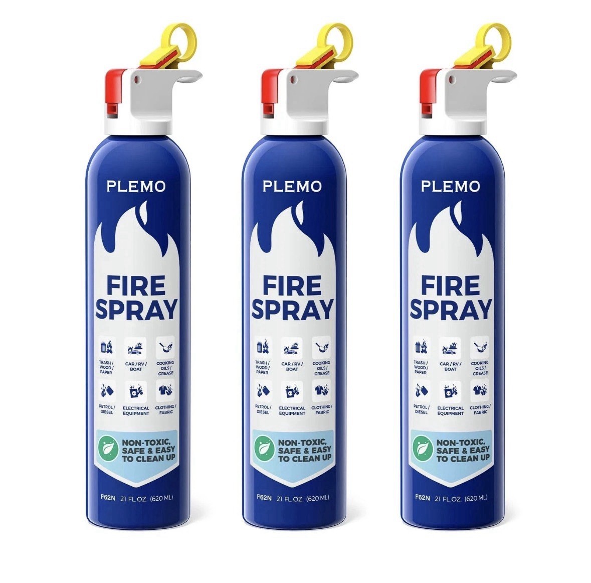 3 pk. Fire Extinguisher for Home, Compact Fire Extinguisher 620ml Fire Spray