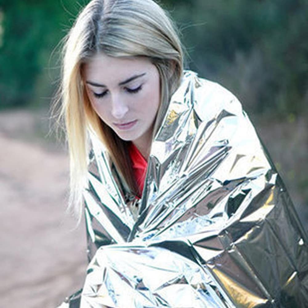 Emergency Mylar Thermal Blankets, Designed for Outdoors, Survival Reflective …