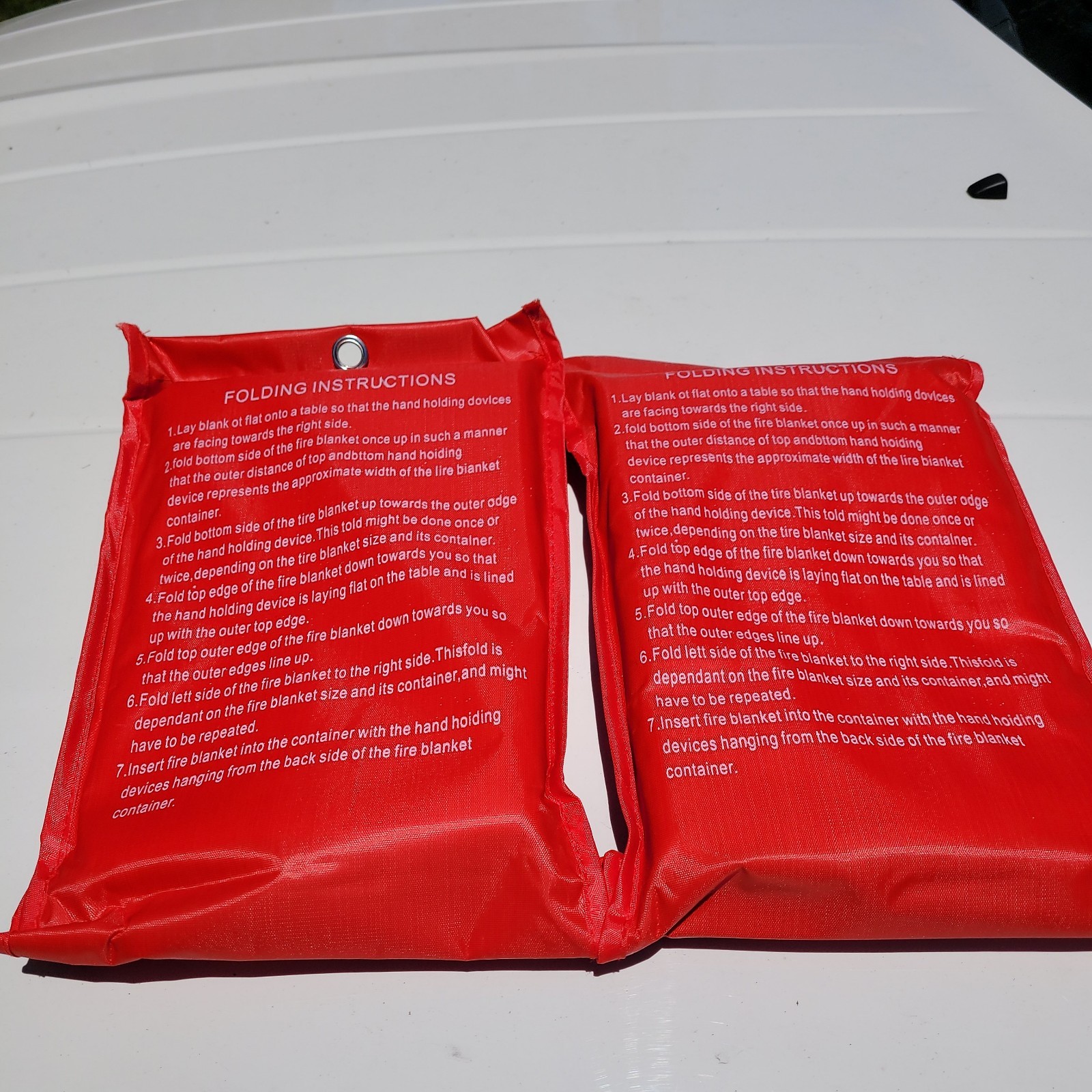 2 Fire Blankets, Fiberglass Emergency Blanket for Home, Kitchen, Office