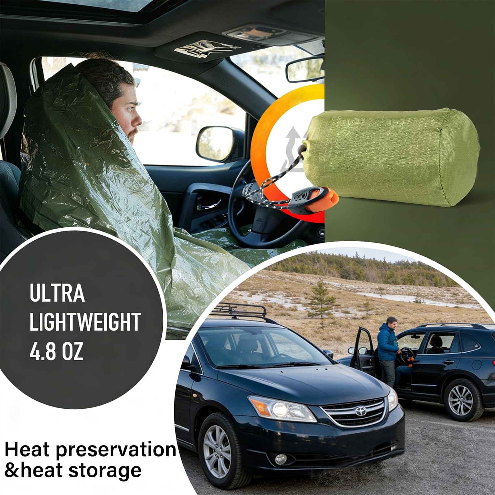 Sleeping Bag, Blanket, Emergency Sleeping Bag, Compact Lightweight, Waterproo…