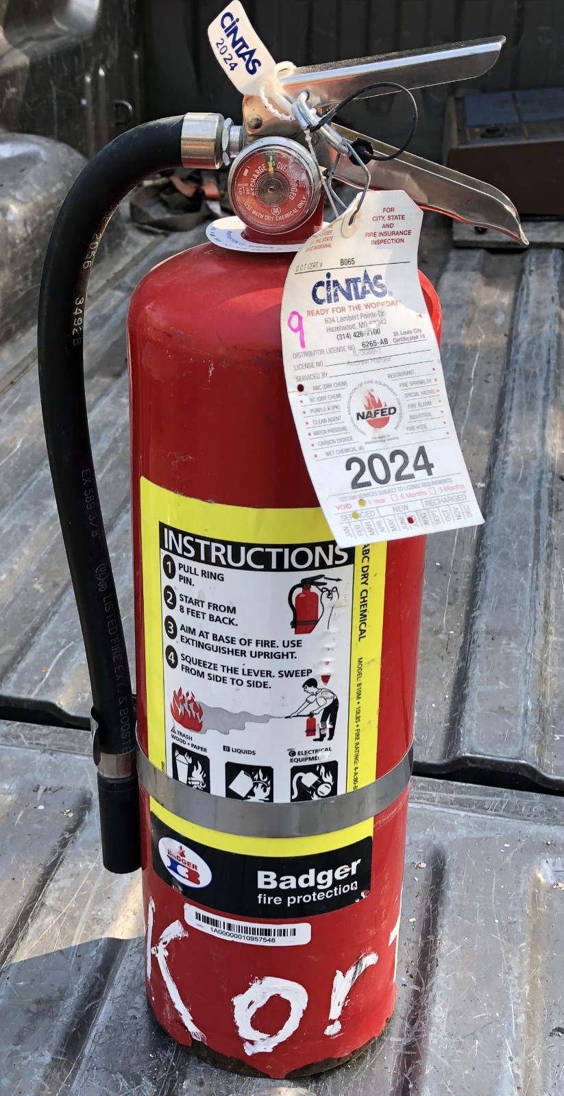 Dry Chemical 10lb Fire Extinguisher Badger B10M – #9