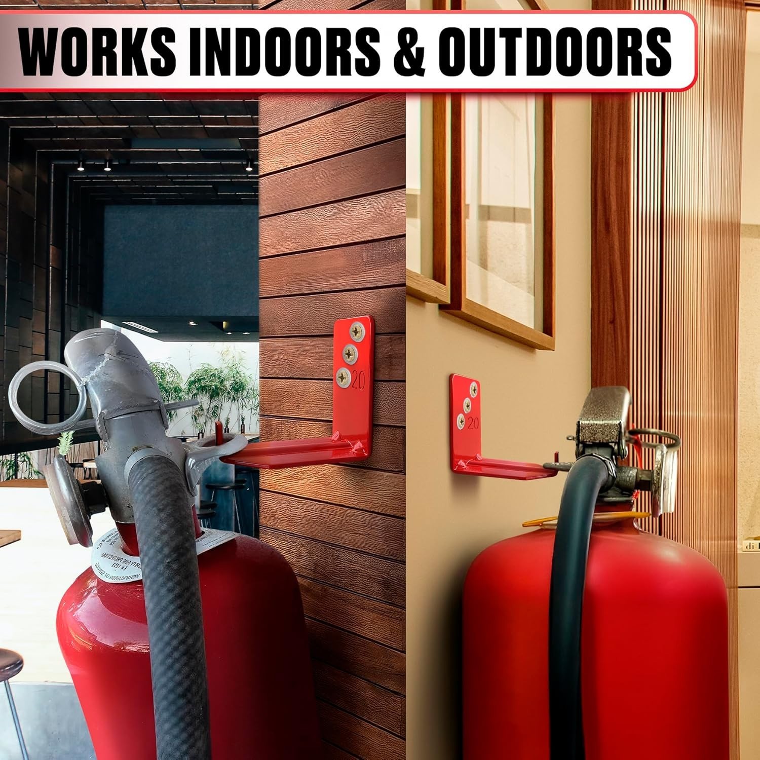 Set of 4 Heavy Duty Fire Extinguisher Mount Brackets – Secure & Reliable Support