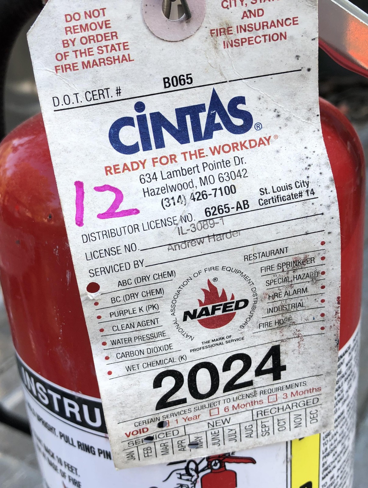 Dry Chemical 10lb Fire Extinguisher Amerex B456 – #12
