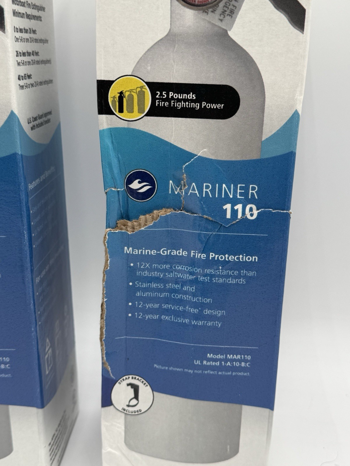 Fire Extinguisher for Boats, Single-Use 1A10BC