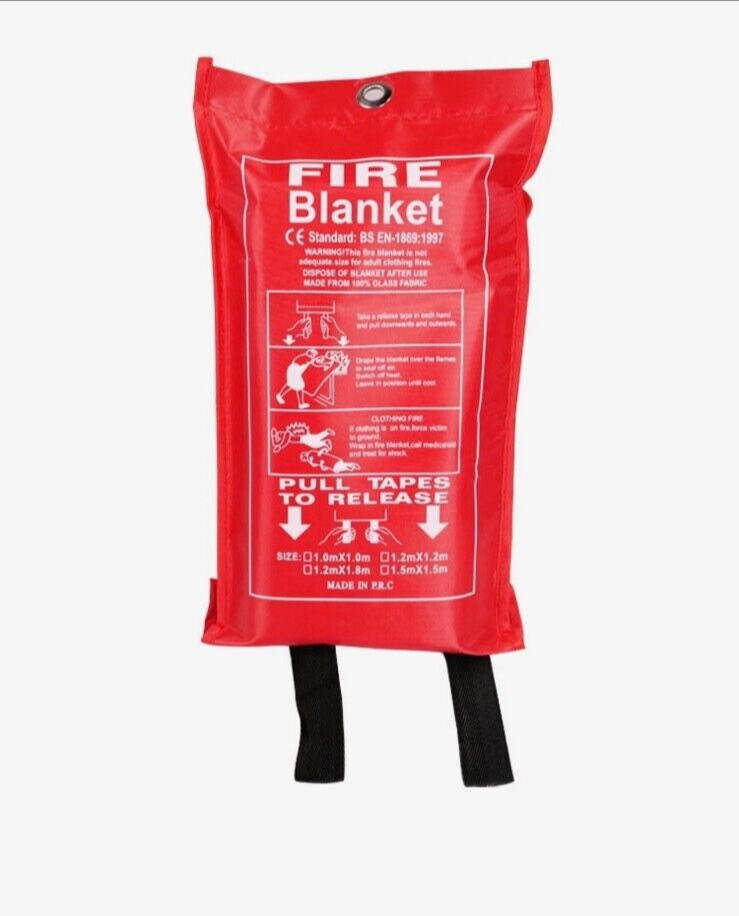 Emergency Fire Blanket Quick Release In Case For Home Office Car