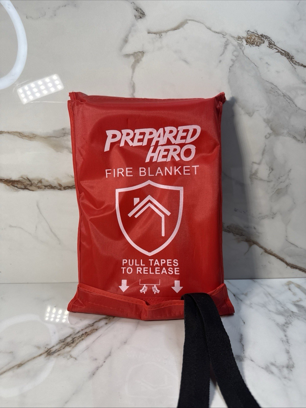 Prepared Hero Fire Blanket 39″×39″ Fiberglass Home Emergency Safety Blanket New