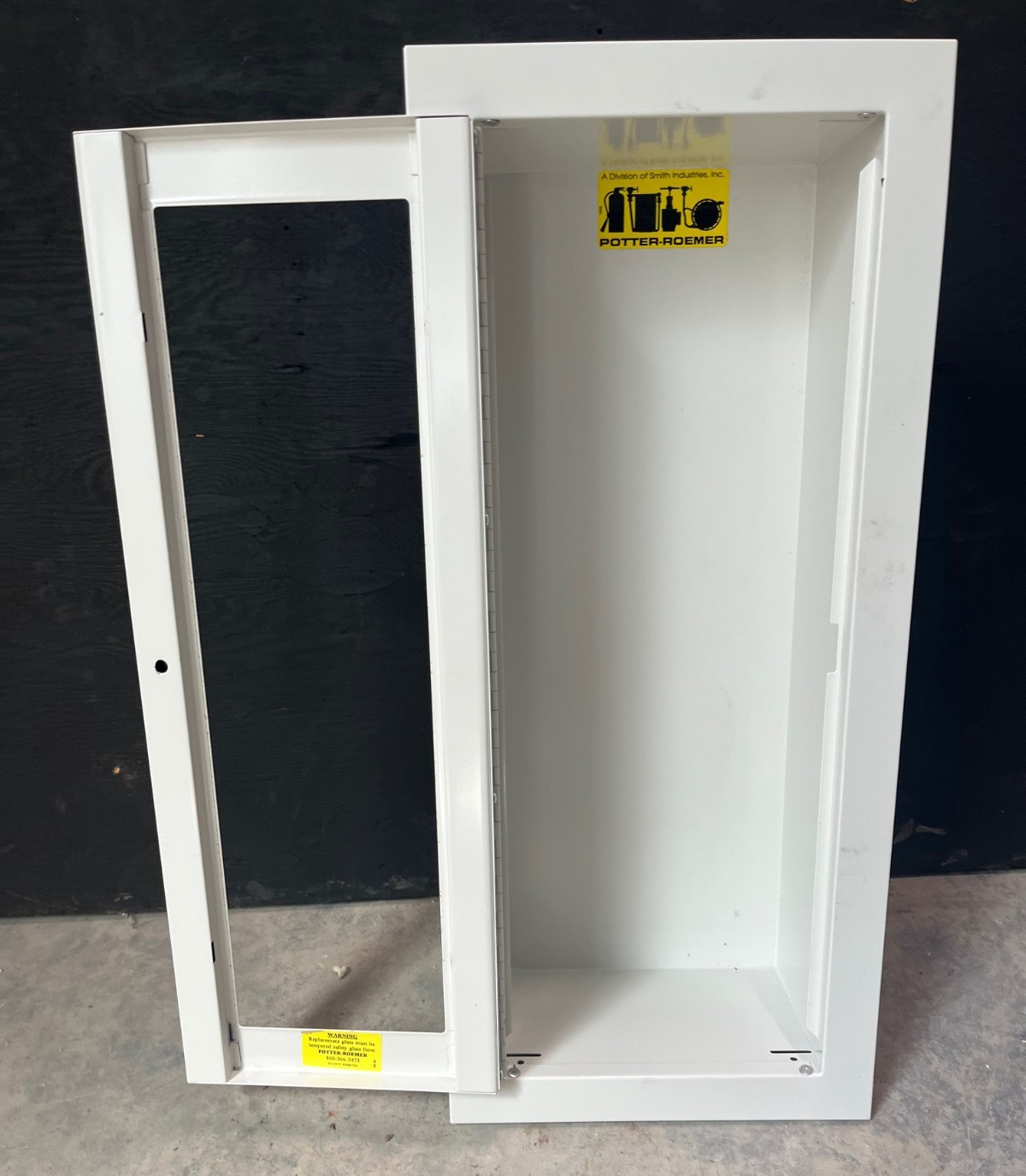 Potter Roemer Fire Extinguisher Cabinet Vertical Recessed