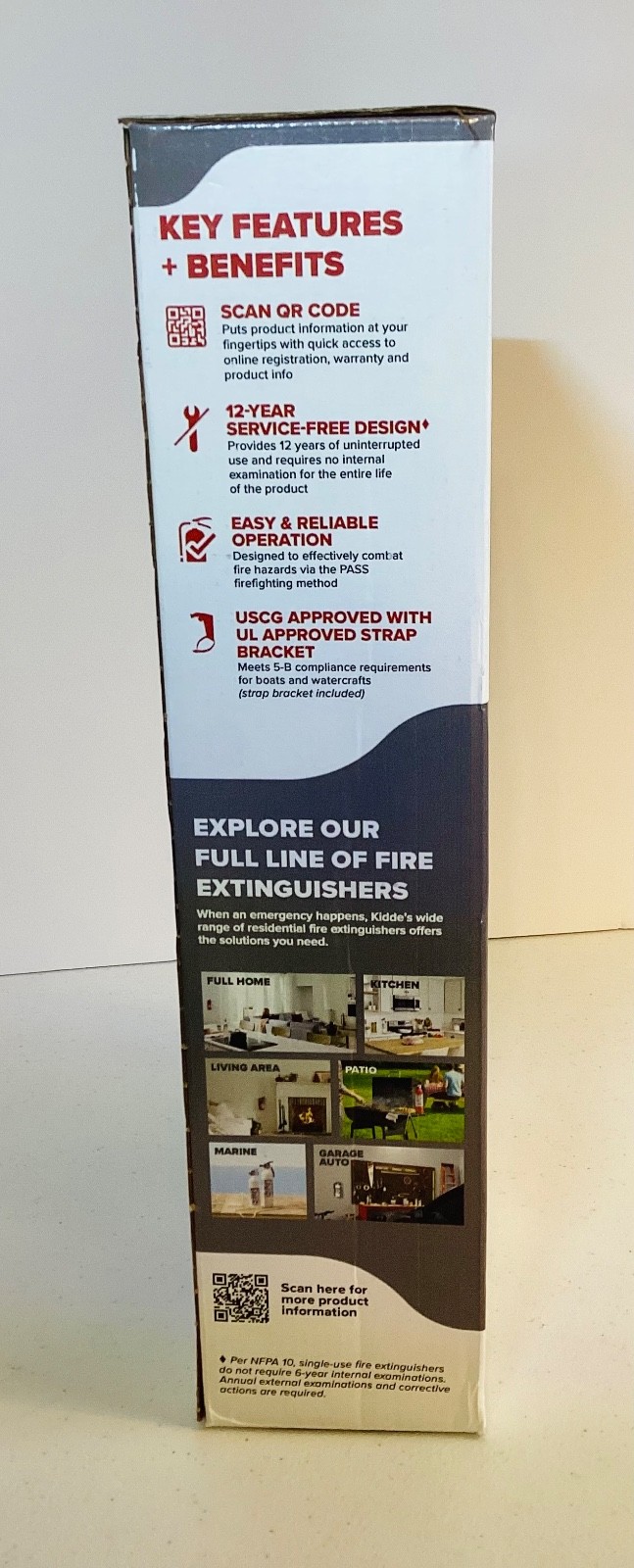 Fire Extinguisher Multi Use Home Office Shop Emergency 1-A:10-B:C Kidde (2-PACK)