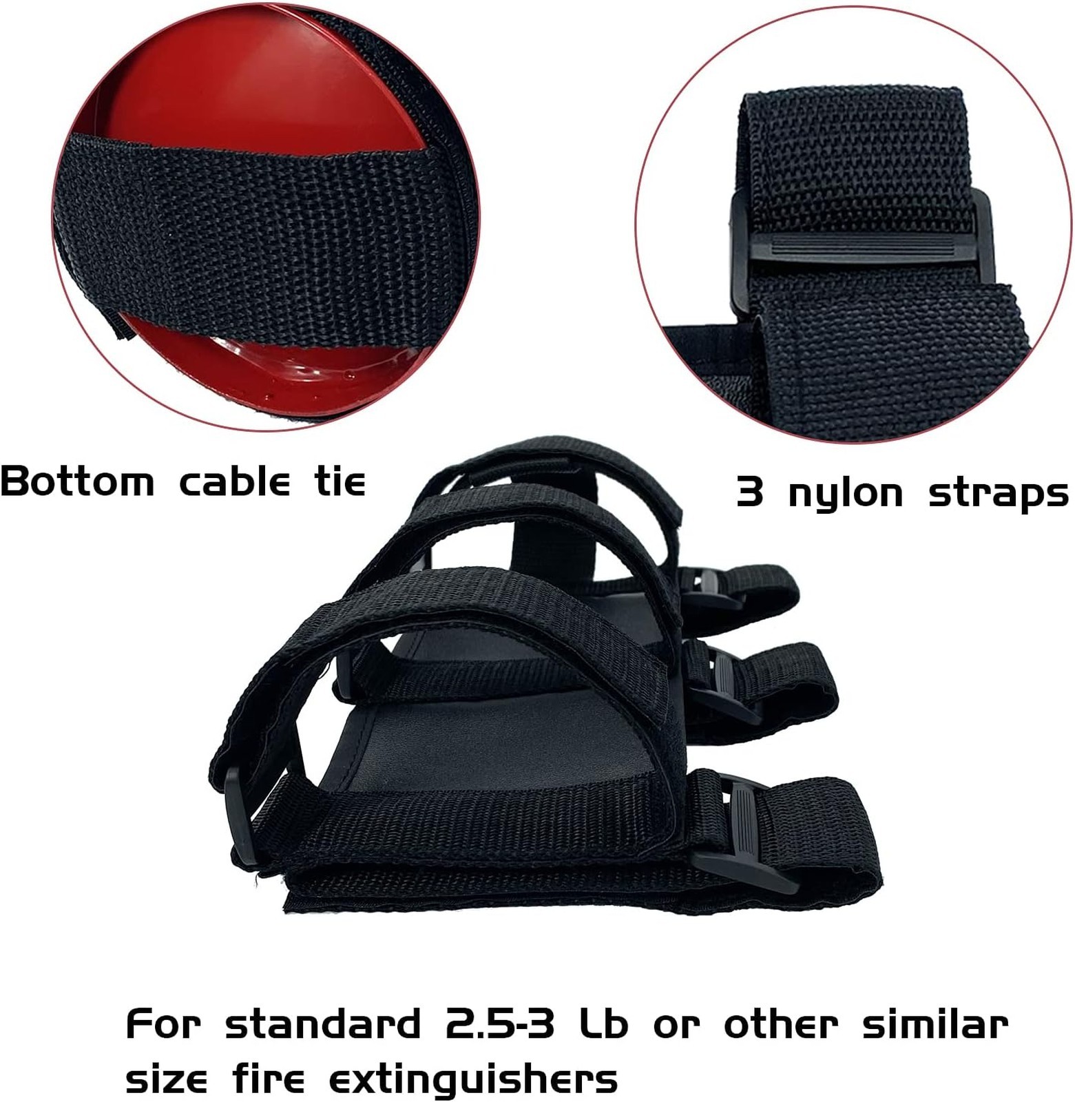 Roll Bar Fire Extinguisher Mount Holder for Jeep Wrangler Polaris RZR Can Am