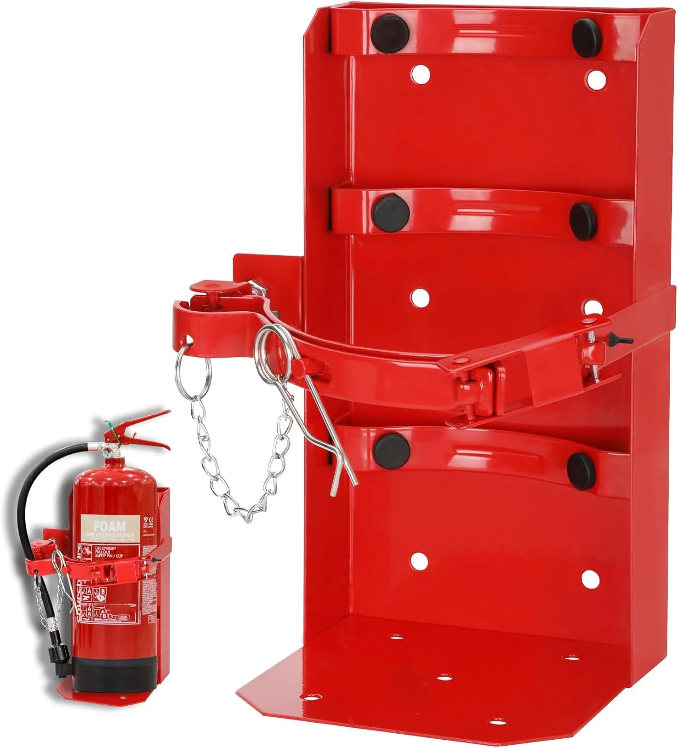 Heavy Duty Vehicle Bracket,Fire Extinguisher Brackets&Mounts-St12 Steel Red, Fit