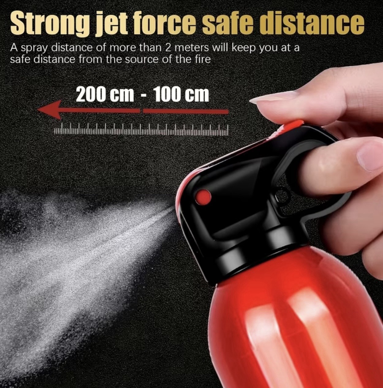 Portable Fire Extinguisher Home, Garage, Kitchen, Four-in-One Fire Extinguisher