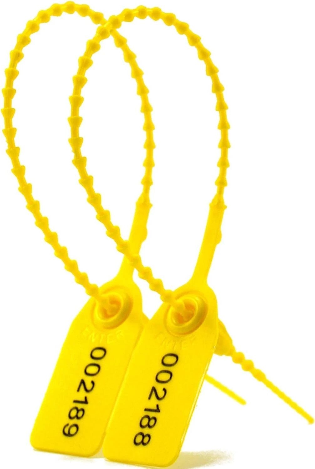 Yellow Plastic Tamper Seals 1000 Pcs – Numbered Security Zip Ties for Fire Ex…