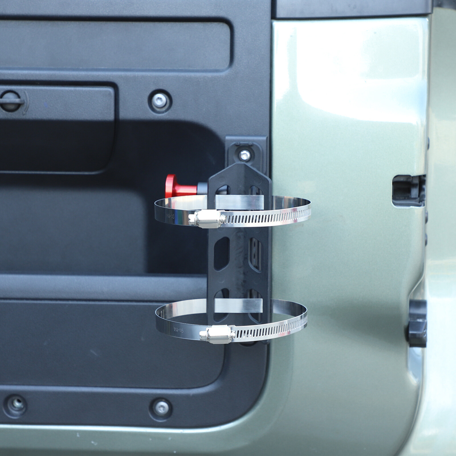 Rear Door Fire Extinguisher Holder Bracket Adjustable For Land Rover Defender