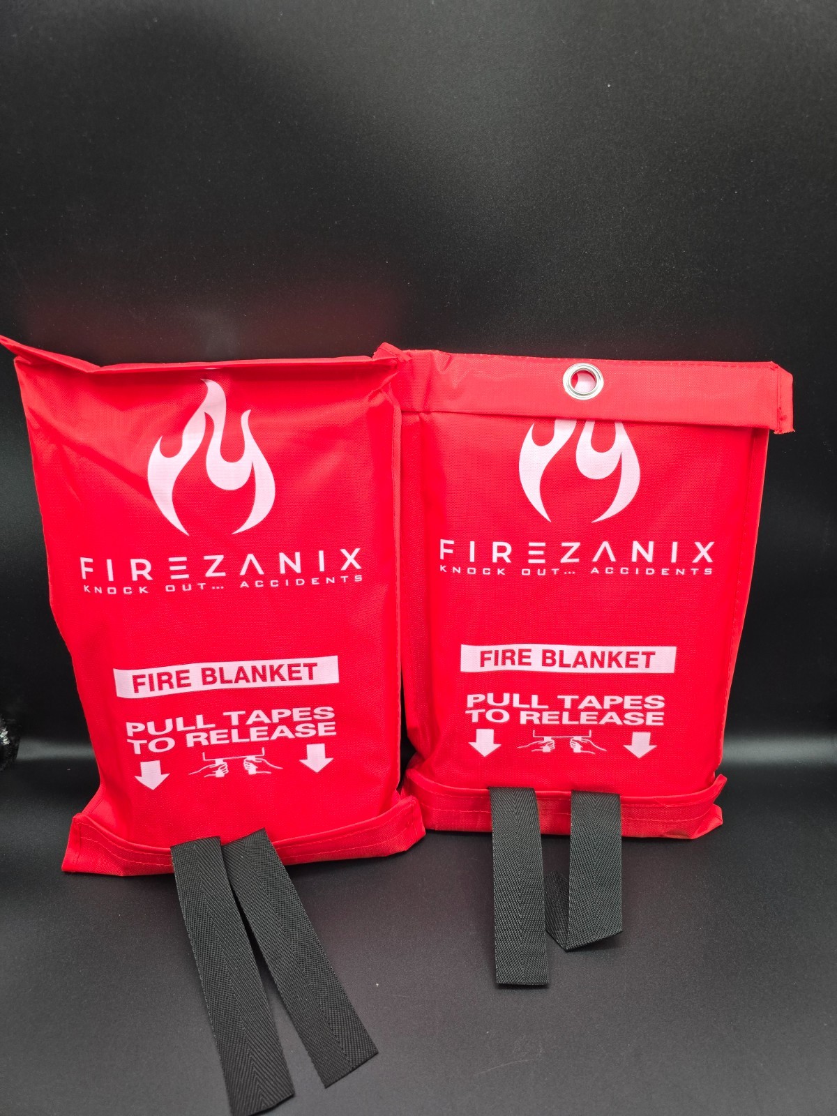 Firezanix Fire Blanket 2 Pack Emergency Fire Suppression Fiberglass NIP