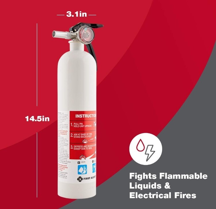 Fire Extinguisher home Car Mini fire Small kitchen wall mount bracket race Spray
