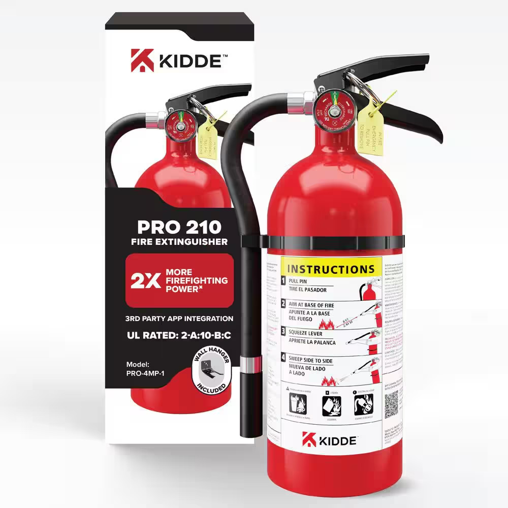 Kidde Commercial-Grade Fire Extinguisher, Rechargeable for Office, Schools 4 Lbs