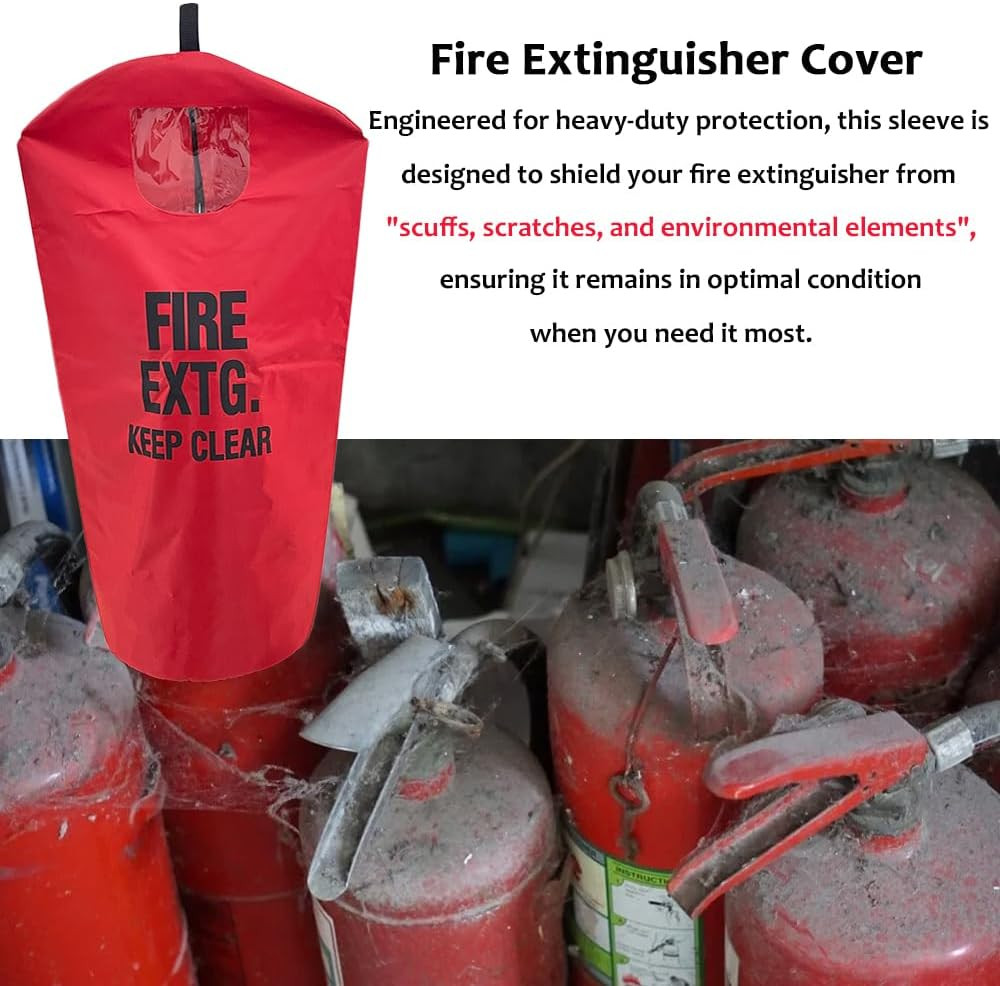 Fire Extinguisher Cover, Heavy Duty Fire Sa-Fety Protective Sleeve from Scuffs &