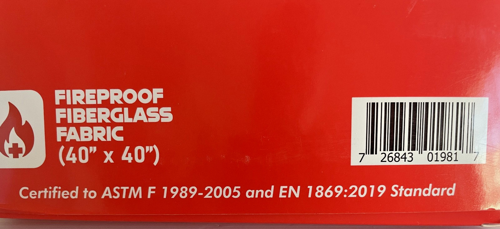 Silverback 40″ x 40″ Fireproof Fiberglass Fire Blanket NIB