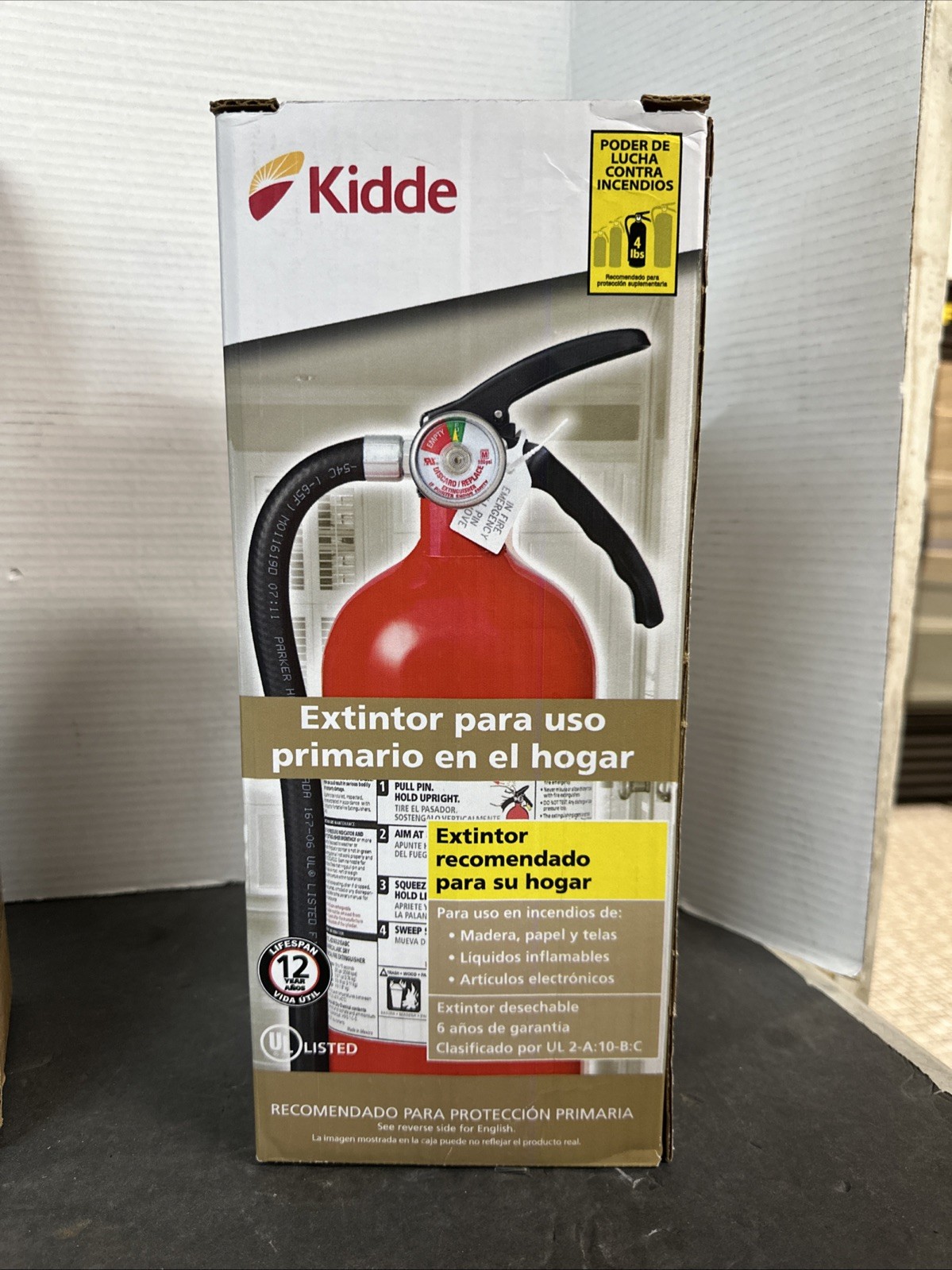 NEW Kidde Primary Use Home Fire Extinguisher 4lbs