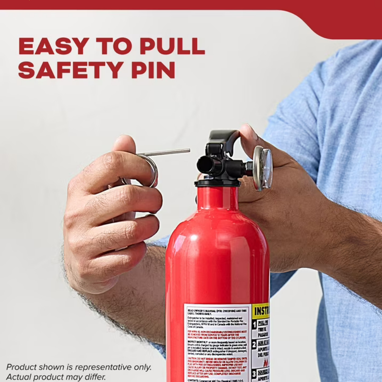 Kidde Basic Home Fire Extinguisher 1-A 10-B:C 2 Pack