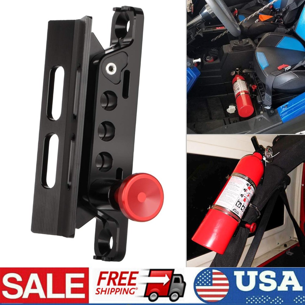 Car Fire Extinguisher Holder Mount Bracket Adjustable For Jeep Wrangler JK JL