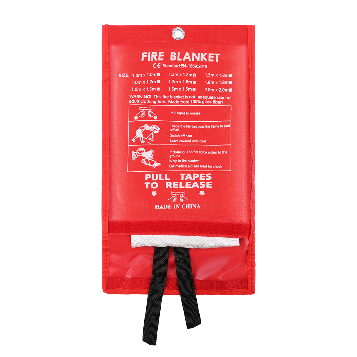 1~2pc FIRE BLANKET Fiberglass Emergency Home Retardant Prepared Large 47”x47”