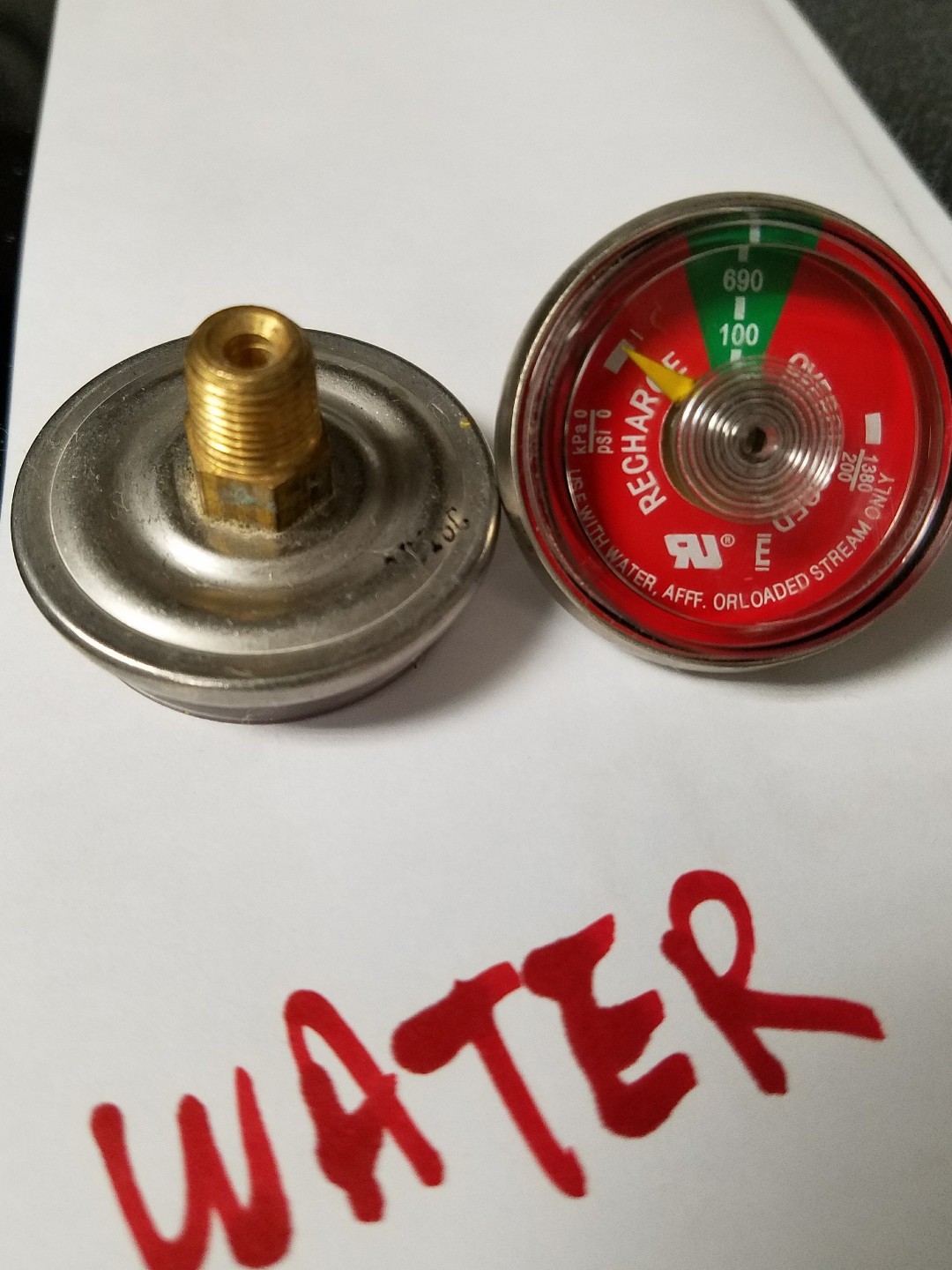 🤡🔥🧯G100WS Water Base FX Fire Extinguisher Gauge Compatible Code M -🤡🔥🧯