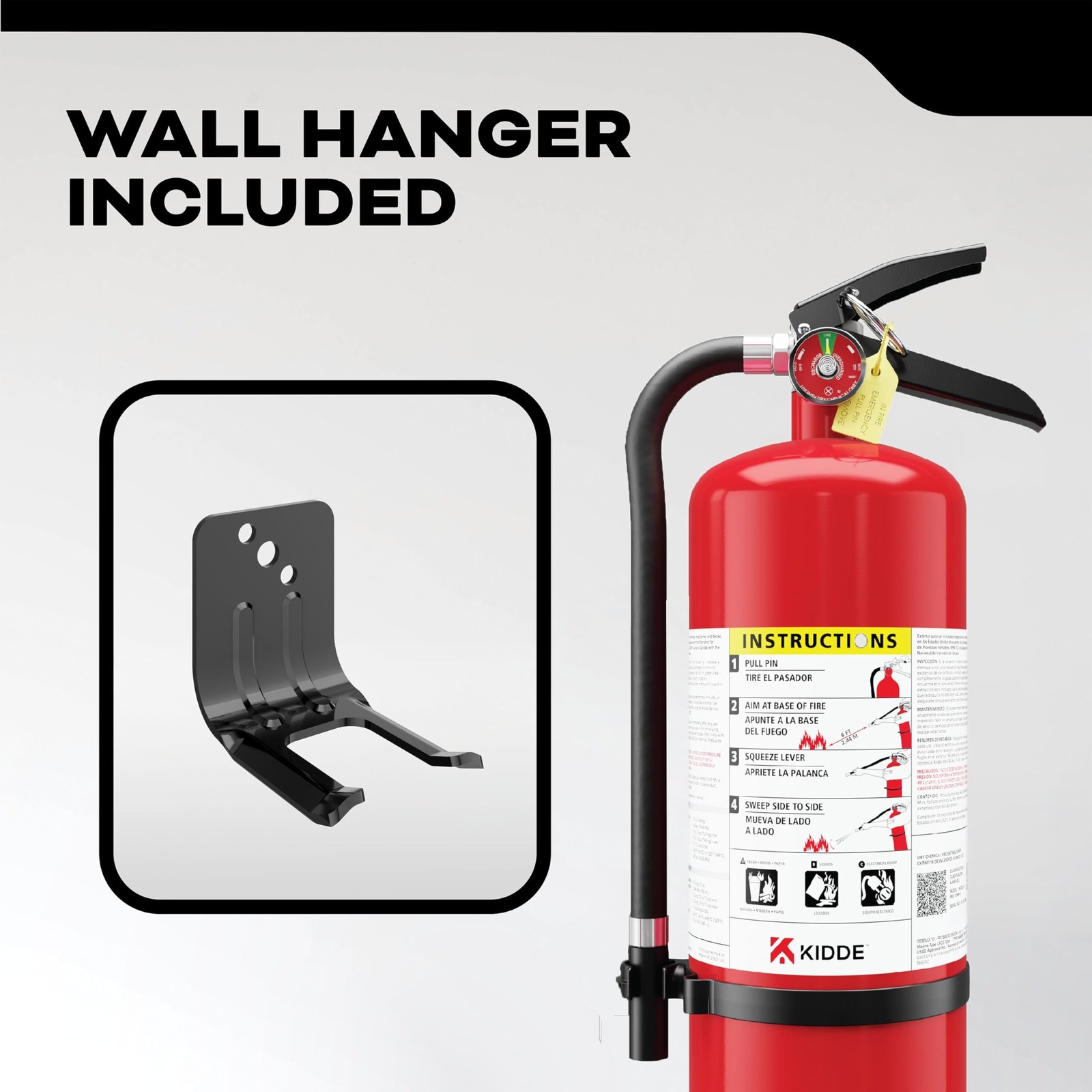 Kidde Commercial-Grade Fire Extinguisher for Office, Schools, Rechargeable